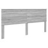 vidaXL Bettrahmen Graues Sonoma 200 x 200 cm Massives Kiefernholz