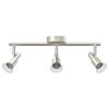 vidaXL Deckenstrahler mit Strahlern Nickel 39 x 10,5 x 10,5 cm Stahl