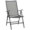 vidaXL Garten Essgruppe 9 pcs Anthrazit Pulverbeschichteter Stahl