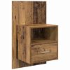 vidaXL Kopfteil mit Schrank mit Schubladen 3 pcs Altholz Holzwerkstoff