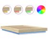 vidaXL Bettgestell mit LED Sonoma-Eiche 140x200 cm Holzwerkstoff