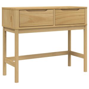 vidaXL Konsolentisch FLORO Wachsbraun 89,5x36,5x73cm Massivholz Kiefer
