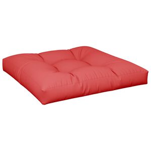 vidaXL Palettenkissen Rot 70x70x12 cm Stoff