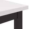 vidaXL Tisch Wei&szlig; 80 x 50 x 77 cm Ingenieure Holz und Stahl