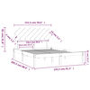 vidaXL Massivholzbett Wei&szlig; 150x200 cm