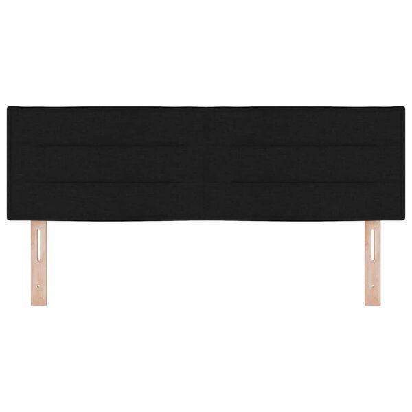 vidaXL Kopfteil mit Kopfteil Schwarz 160 cm Kunstleder