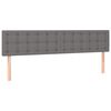 vidaXL Boxspringbett mit Matratze Dunkelgrau 120x190 cm Stoff