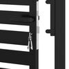 vidaXL Gartentor Abschlie&szlig;bar Schwarz 100x120 cm Aluminium