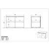 Germania Schuhbank GW-Rimini 75x40x48 cm Graphit und Wei&szlig;