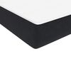 vidaXL Boxspringbett mit Matratze & LED Schwarz 80x210 cm Samt