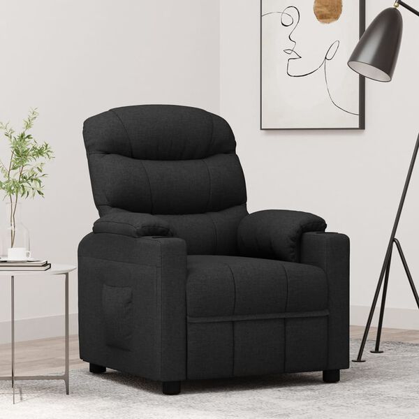 vidaXL Relaxsessel Schwarz Stoff