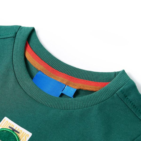 Kinder-Langarmshirt Gr&uuml;n 140