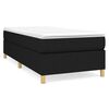 vidaXL Boxspringbettgestell Schwarz 100x200 cm Stoff