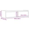vidaXL TV-Schrank mit LED-Leuchten Altholz-Optik 100x35,5x25 cm