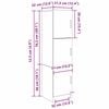 vidaXL Highboard Altholz 31,5 x 32 x 122,5 cm