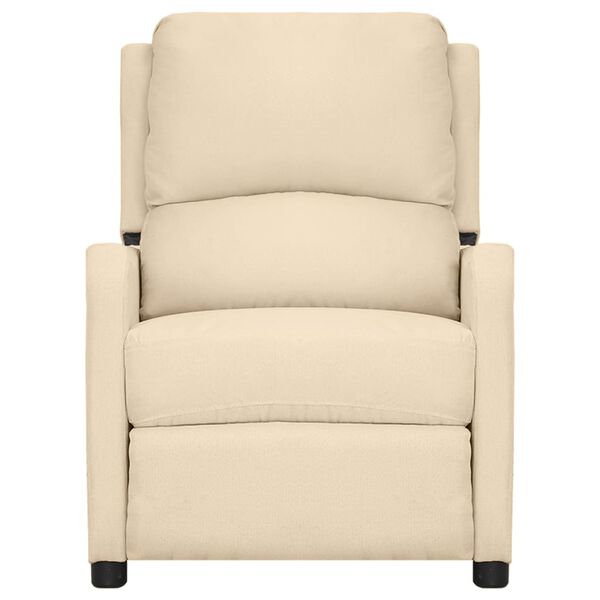 vidaXL Massagesessel Creme Stoff