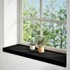 vidaXL Fensterb&auml;nke 2 Stk. Dunkelbraun 90x25x2 cm Massivholz Eiche
