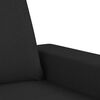 vidaXL Sessel mit Hocker Schwarz 60 cm Stoff