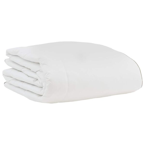 vidaXL Winterbettdecke mit Kissen 3 pcs Wei&szlig; Daunenfeder