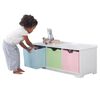 KidKraft Kinderbank mit Stauraum Nantucket Pastellfarben