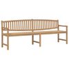 vidaXL Gartenbank 228x59,5x90 cm Massivholz Teak
