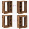 vidaXL Kleiderschrank mit Regal mit Speicher Altholz 77 x 48 x 102 cm