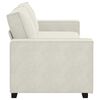 vidaXL 3-Sitzer-Sofa Creme 180 cm Samt
