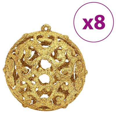 vidaXL Weihnachtskugeln 100 Stk. Golden und Weinrot 3 / 4 / 6 cm
