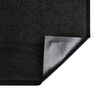 vidaXL Fu&szlig;matte Schwarz 120 x 80 x 1,2 cm Teddystoff
