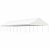 vidaXL Pavillon mit Dach Wei&szlig; 20,07x5,88x3,75 m Polyethylen