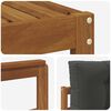 vidaXL Outdoor-Sofagarnitur mit Kissen 11 pcs Natur und Anthrazit