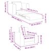 vidaXL Schlafsofa Creme 98 x 71 x 83 cm Stoff