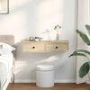 vidaXL Wandregal mit Schubladen Sonoma-Eiche 80x34x17 cm Holzwerkstoff