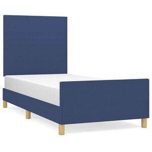 vidaXL Bettgestell ohne Matratze Blau 80x200 cm Stoff