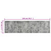 vidaXL K&uuml;chenteppich Waschbar Beton 45x150 cm Samt