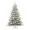 vidaXL K&uuml;nstlicher klappbarer Weihnachtsbaum Wei&szlig; 240 cm PE und PVC