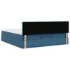 vidaXL Ottoman-Bett mit Matratze Dunkelblau 180x200 cm Samt