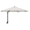 vidaXL Garten-Sonnenschirm Sand 248 x 248 x 148 cm Polyester und Stahl
