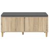 vidaXL Flurbank mit Kissen mit Speicher Sonoma-Eiche 60 x 38 x 46 cm