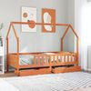 vidaXL Kinderbett mit Schubladen 90x200 cm Massivholz Kiefer
