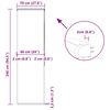vidaXL Duschrollo mit Kassette 70x240 cm Stoffbreite 66 cm