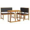 vidaXL Garten Bistro Set 3 pcs Braun Massivholz Akazie