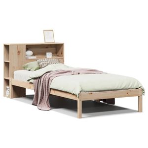 vidaXL B&uuml;cherregalbett ohne Matratze 75x190 cm Massivholz Kiefer