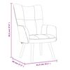 vidaXL Relaxsessel mit Hocker Senfgelb Samt