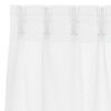 vidaXL Voile-Vorhang mit Vorh&auml;ngen 2 pcs Wei&szlig; 245 x 140 cm Polyester