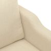 vidaXL 3-Sitzer-Sofa Creme 180 cm Stoff
