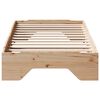 vidaXL Massivholzbett ohne Matratze Stapelbar 80x200 cm