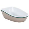 vidaXL Katzenklo Braun und Wei&szlig; 69,5x47x26 cm PP