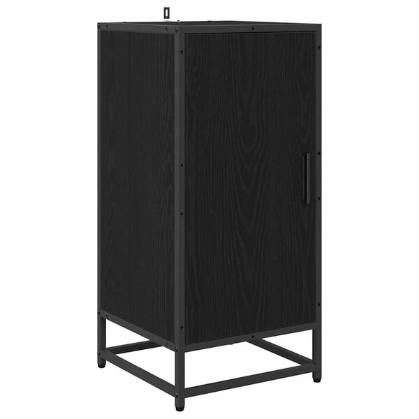 vidaXL Sideboard Schwarz Eichen-Optik 35,5 x 35 x 76 cm