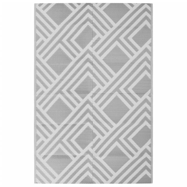 vidaXL Outdoor-Teppich ARAKIL Grau 190x290 cm PP